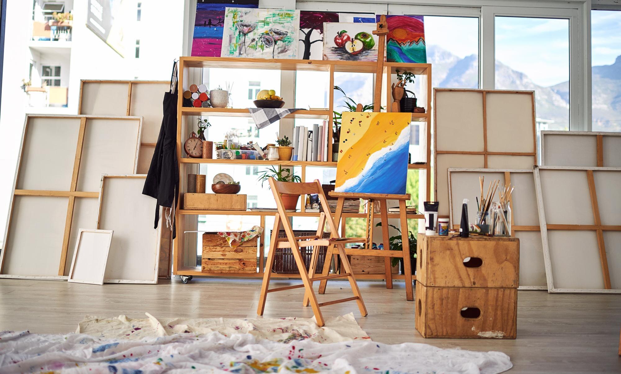 Flooring for a Home Art Studio or Hobby Room in Maryland