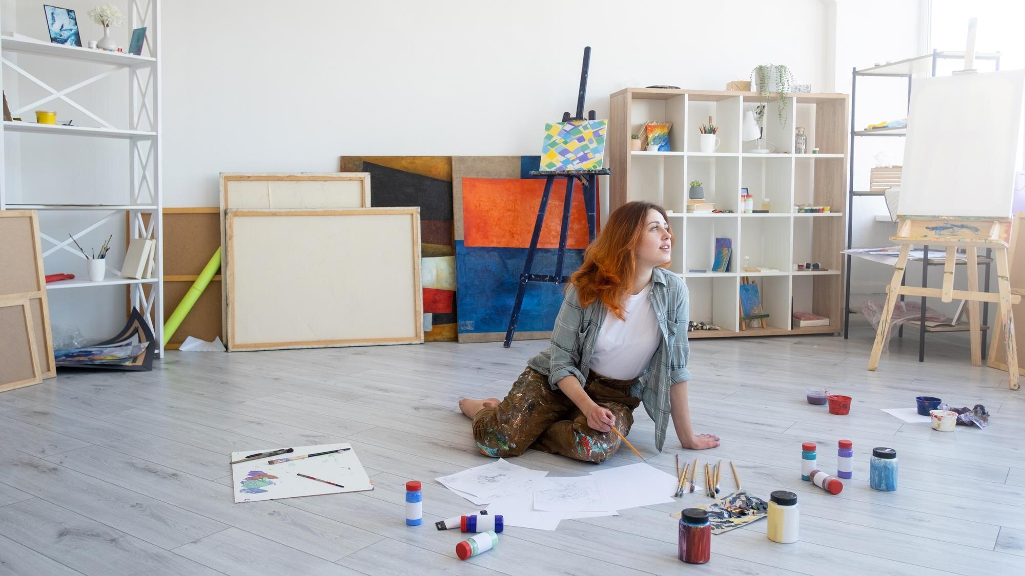 Flooring for a Home Art Studio or Hobby Room in Maryland